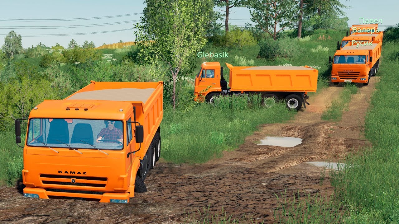 ВЕЗЁМ ПЕРВУЮ ПАРТИЮ ПЕСКА! УЖАСТНАЯ ДОРОГА - FARMING SIMULATOR 2019