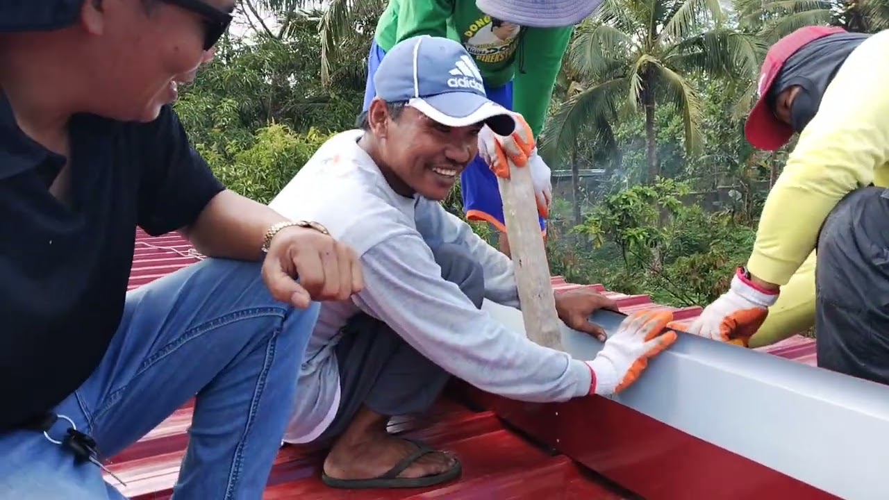 Masaya na Ang lahat tapos na Ang BUBONG NG bahay ni VHEANCY,, by KUYA VAL,,,,