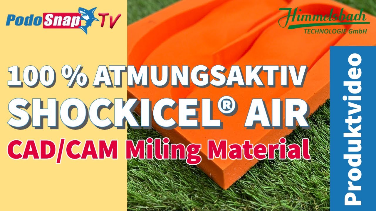 Neues CAD CAM Fräs- / Milling-Material Shockicel® AIR zum Fräsen von Einlagen
