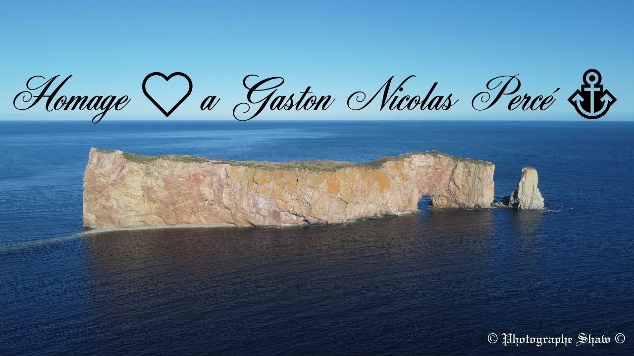 Homage ❤️a Gaston Nicolas Percé ⚓️Gaspesie ⚓️Québec Canada 🍁 DJI Mavic Mini2 🤠2022