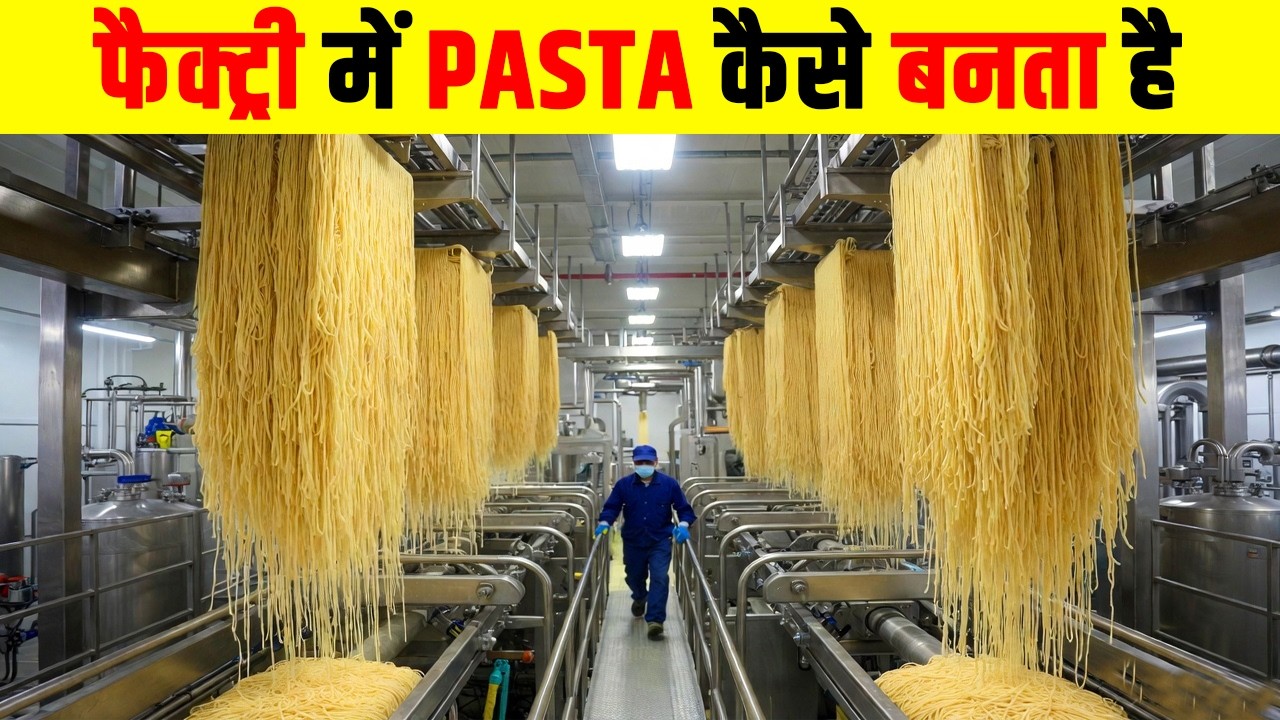 Factory में Pasta कैसे बनता है? How Pasta Is Made In Factory? | Pasta Factory Process
