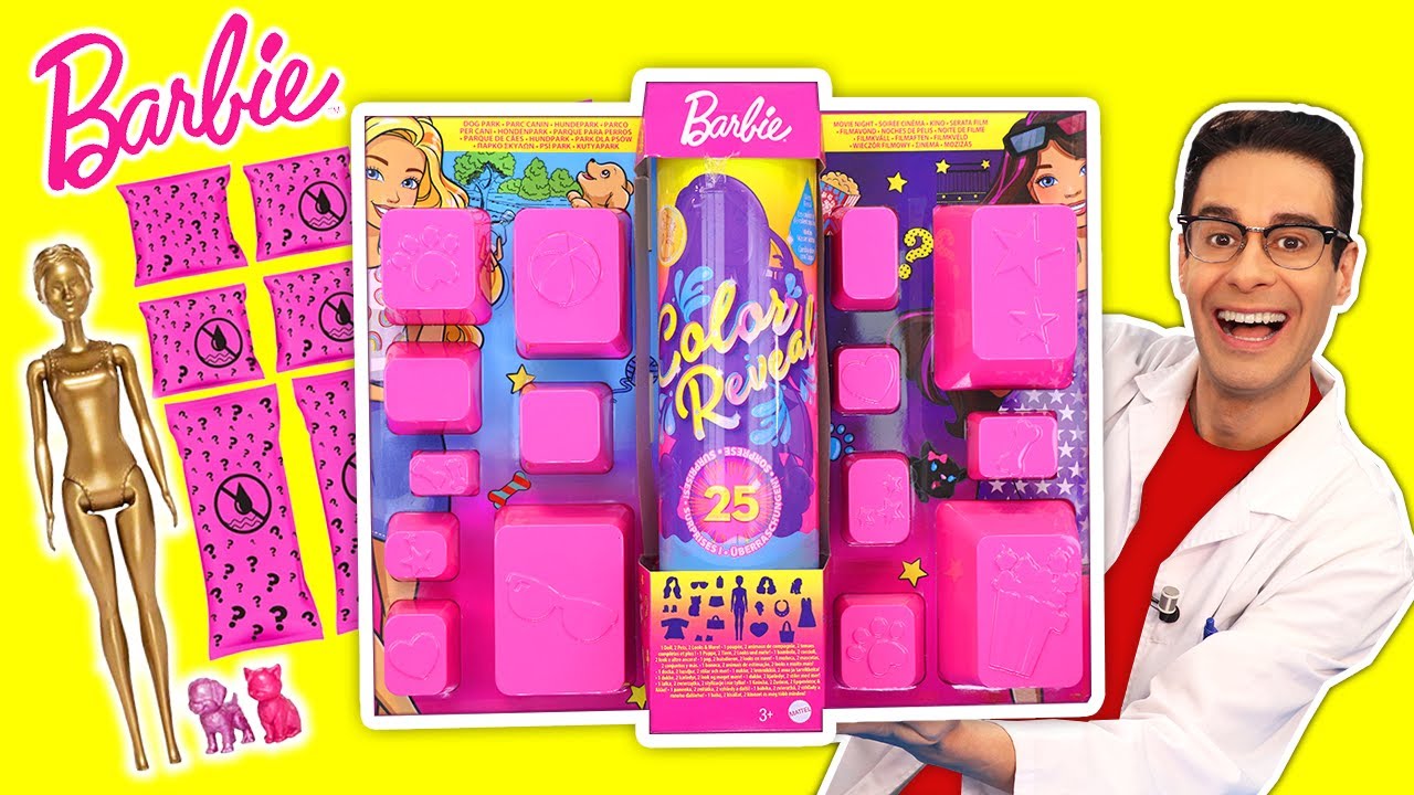 ABRO 25 SORPRESAS de BARBIE COLOR REVEAL Cambia de Color | El Gallinero de Mike