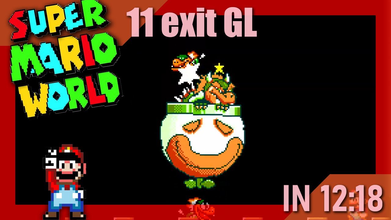 [Former Top 750] Super Mario World 11 exit glitchless Speedrun in 12:18