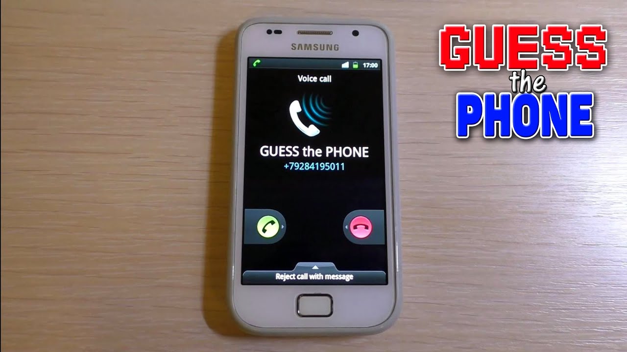 Samsung incoming call. Guess the phone model #41