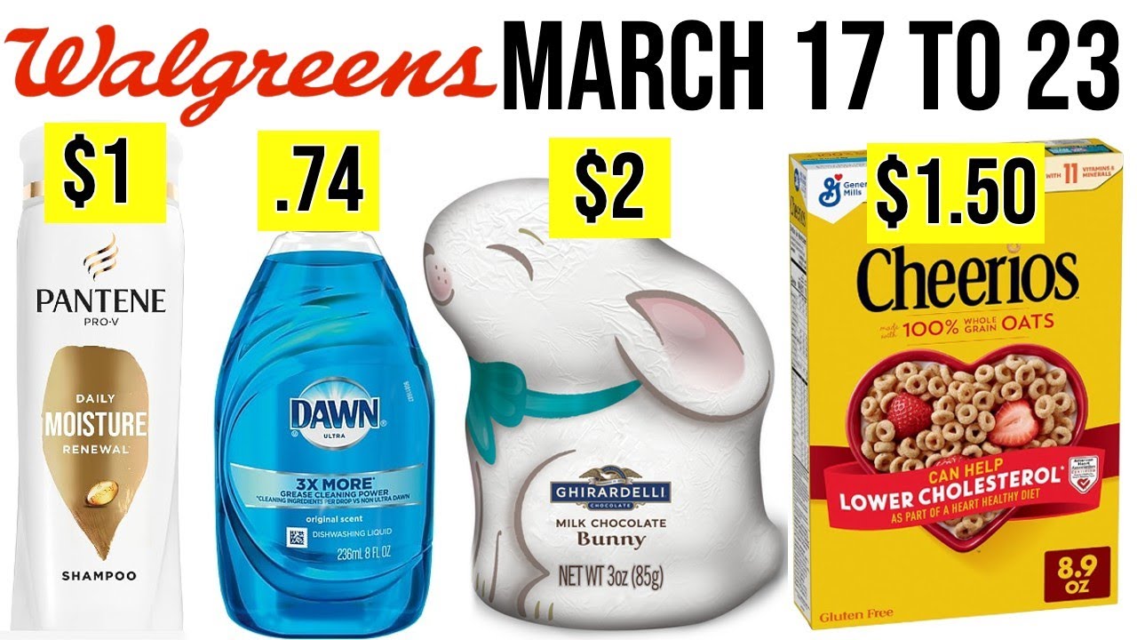 Walgreens $1 PANTENE + TRESEMME March 17 to 23!