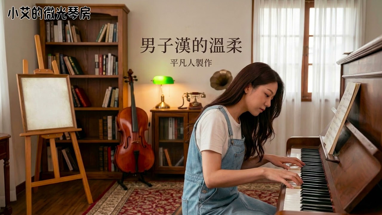 姐姐飆唱電音《男子漢的溫柔》，我彈抒情｜我向製作人提出挑戰，將歌聲化作最深情的告白！Piano Cover小艾的微光琴房