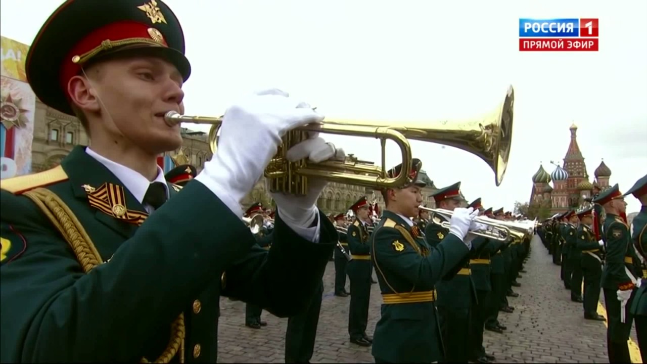 Himno de la URSS en la plaza roja 9 de mayo del 2017