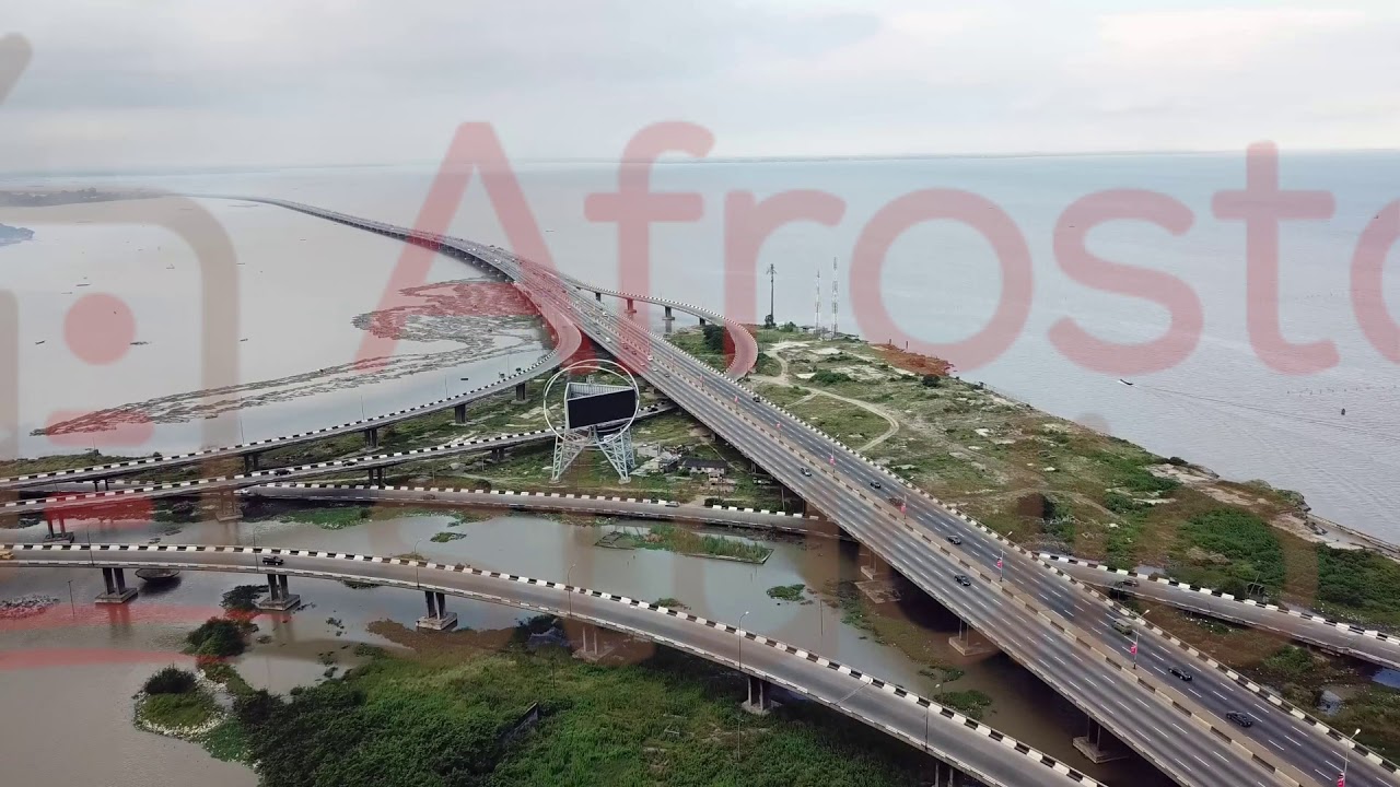 Scenic aerial view of third mainland bridge (3)