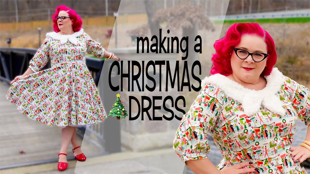 Making a 1950s Style Christmas Dress