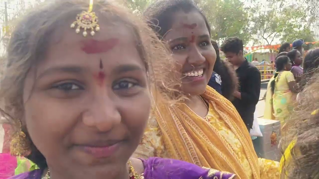 చిన్న మేడారం జాతరలో మైసూర్ ఎడ్ల పైన మా హడావిడి 