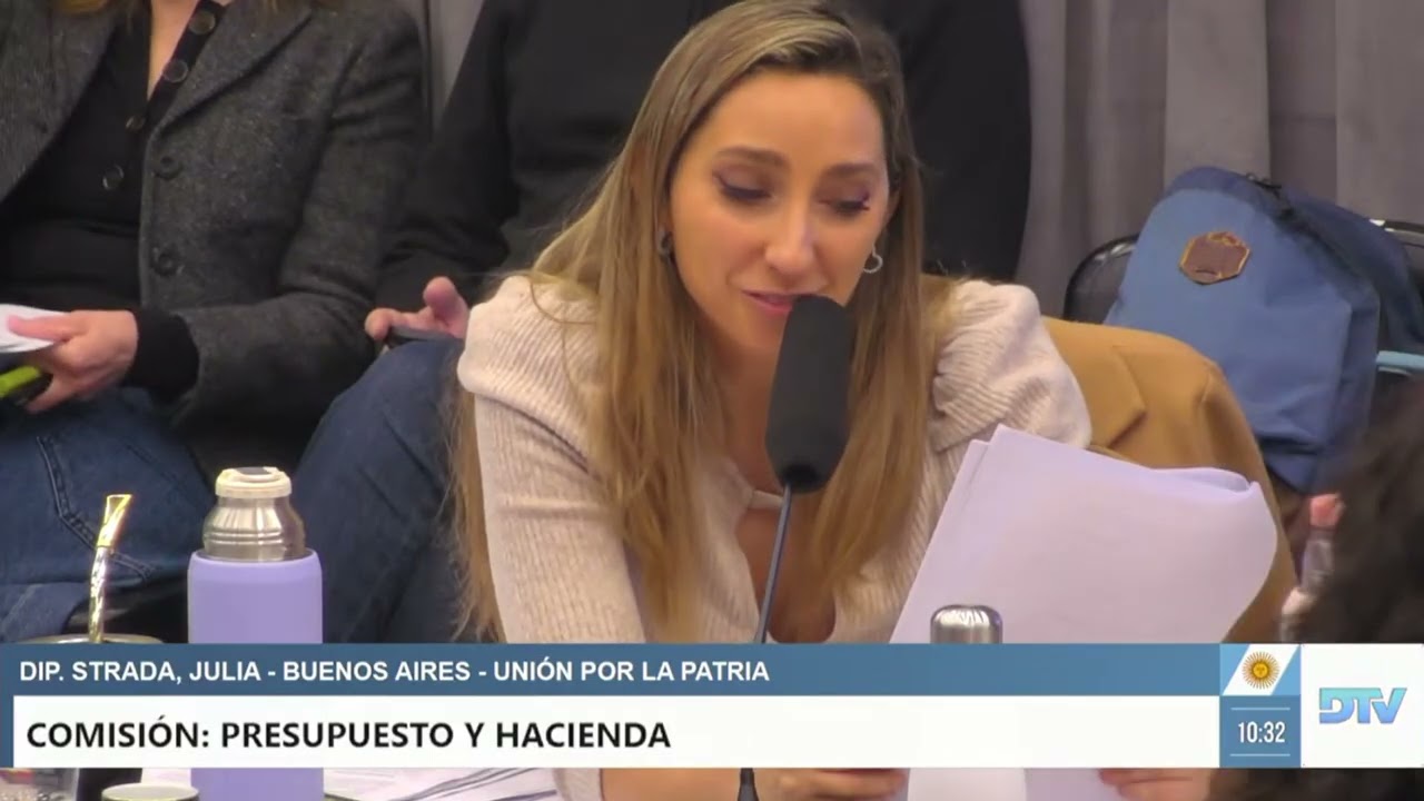 Julia Strada | Comisión de presupuesto y hacienda