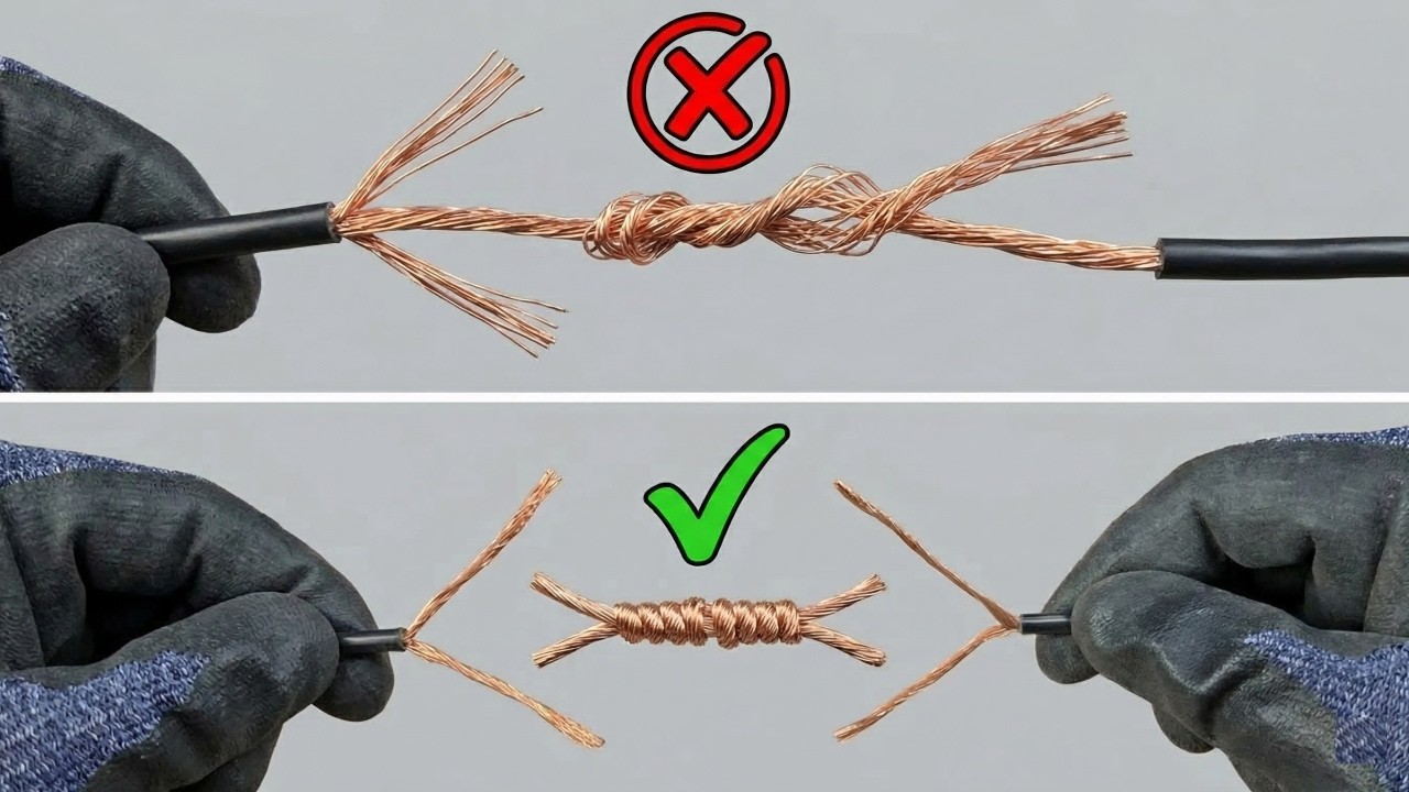 [4K] (단 1%만 알고있는) 놀라운 케이블 결선 노하우! #DIY #Cable #electrician