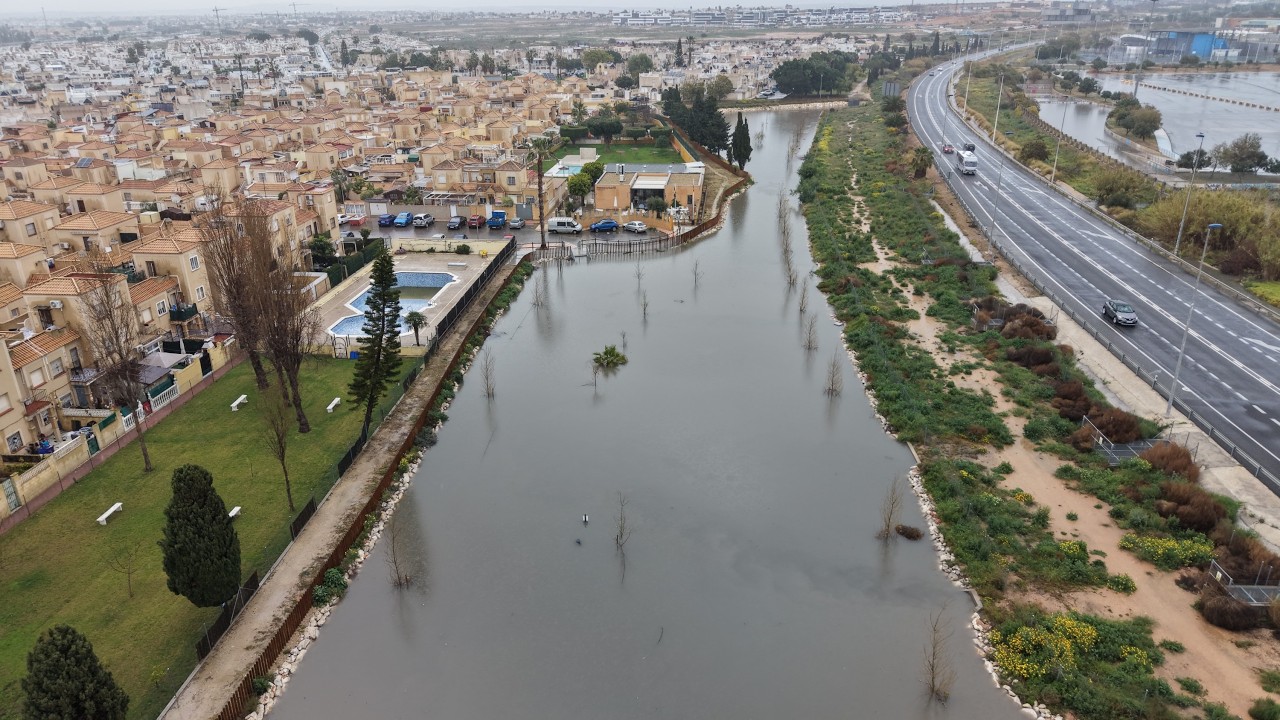 Episodio de lluvias en Torrevvieja 10-3-26