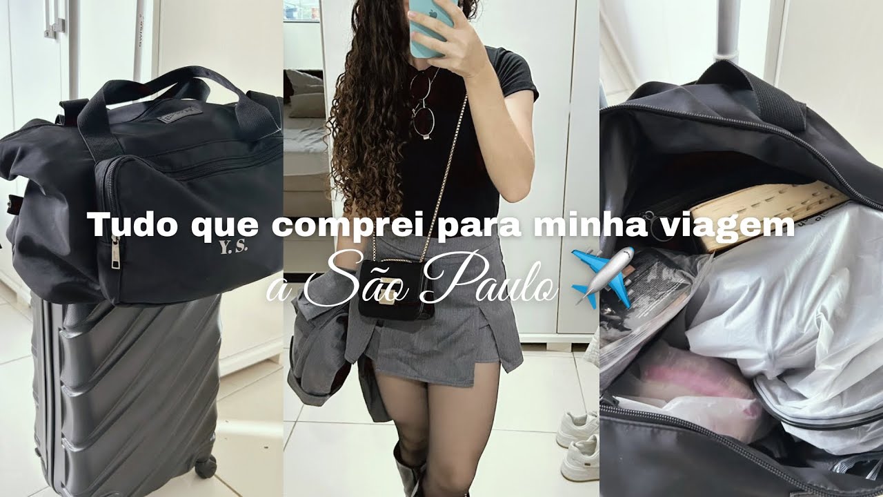Tudo que comprei para minha viagem a São Paulo ✨✈️🧥