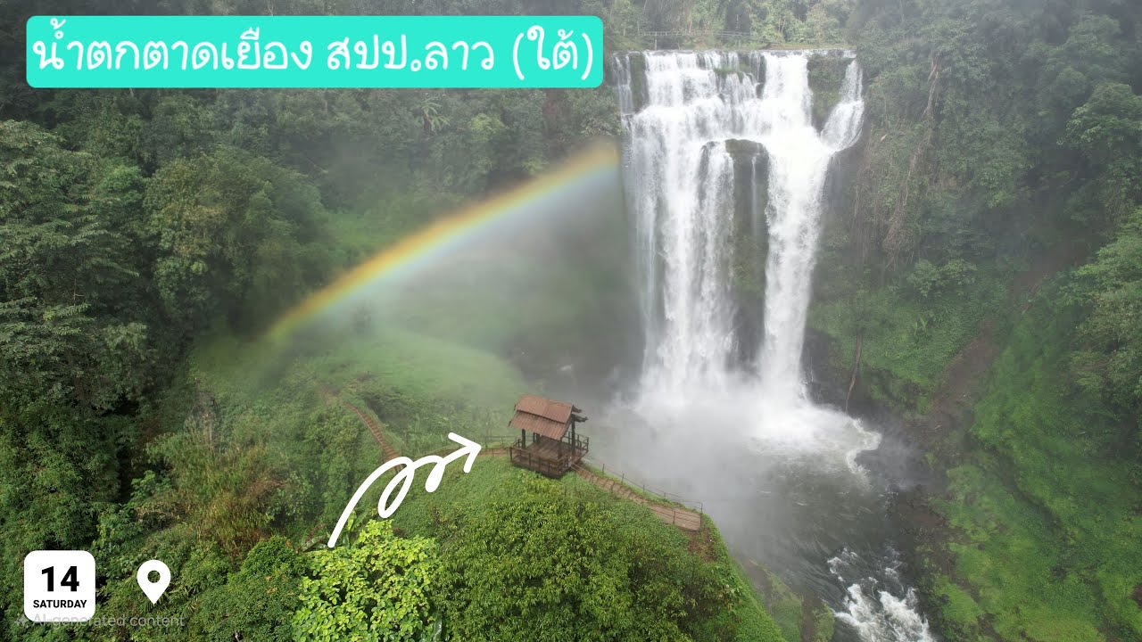 น้ำตกตาดเยือง สปป.ลาว (ใต้) | Tell_Story