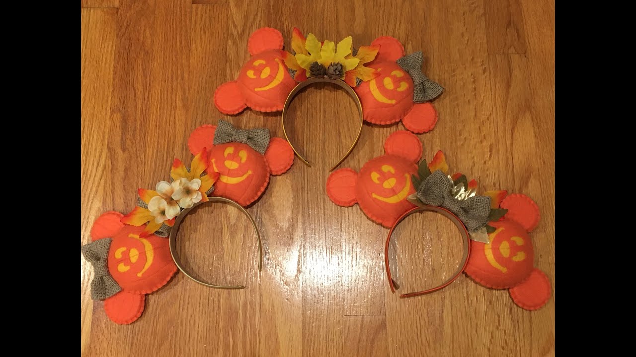 DIY Disney Mickey Pumpkin Ears