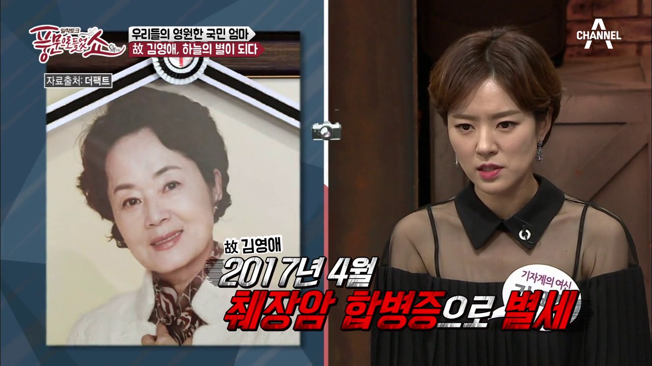 국민 엄마 故 김영애... 풍문팀이 기억하는 그녀 이야기 | 풍문으로 들었쇼