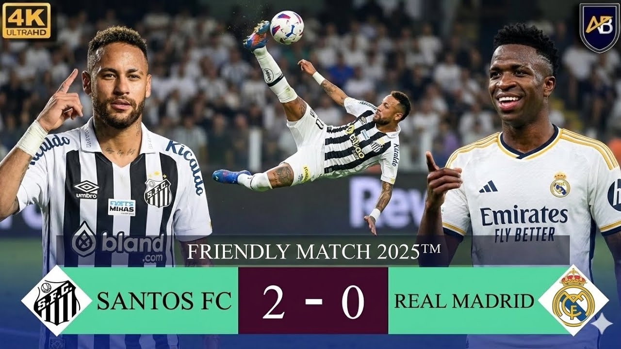 Santos FC vs Real Madrid – Legends Collide! 🔥⚽ Brazil Meets Spain! – Pure Football History ⚽