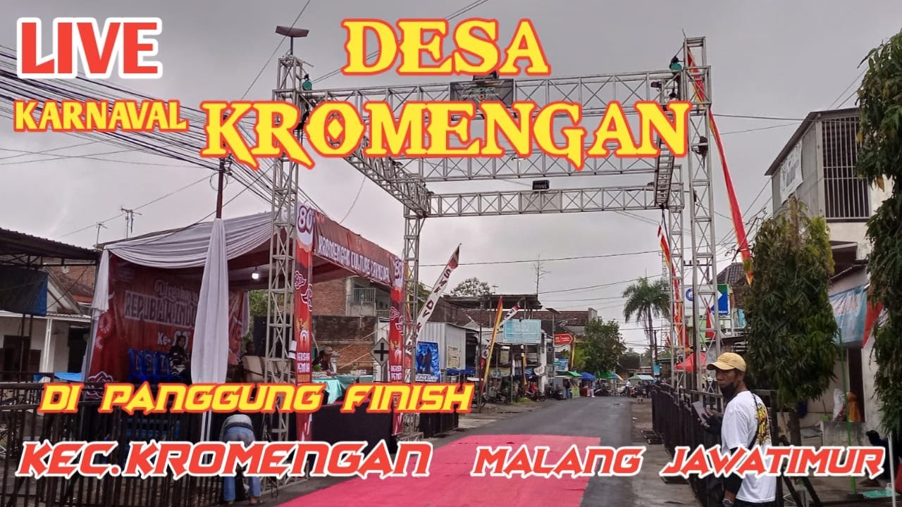 🔴LIVE SUASANA KARNAVAL DESA KROMENGAN KAB.MALANG JATIM  #karnavalhariini