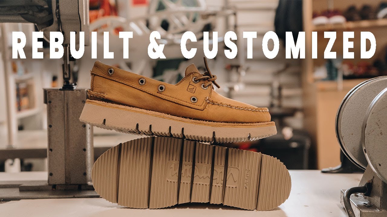 7 Year Old Sperry's Boat Shoes Restored with Vibram Soles