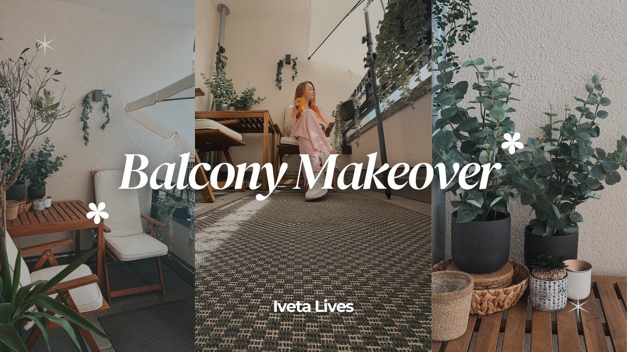 Balcony Makeover 🍃 From Messy to Cozy Vibes 🧸☕