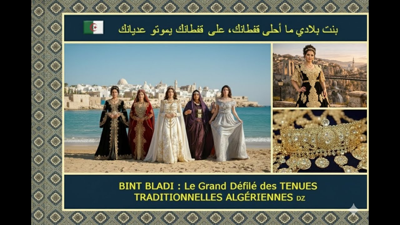 بنت بلادي يا ما حلى قفطانك 🇩🇿 Bint Bladi - Le défilé des tenues traditionnelles algériennes officiel
