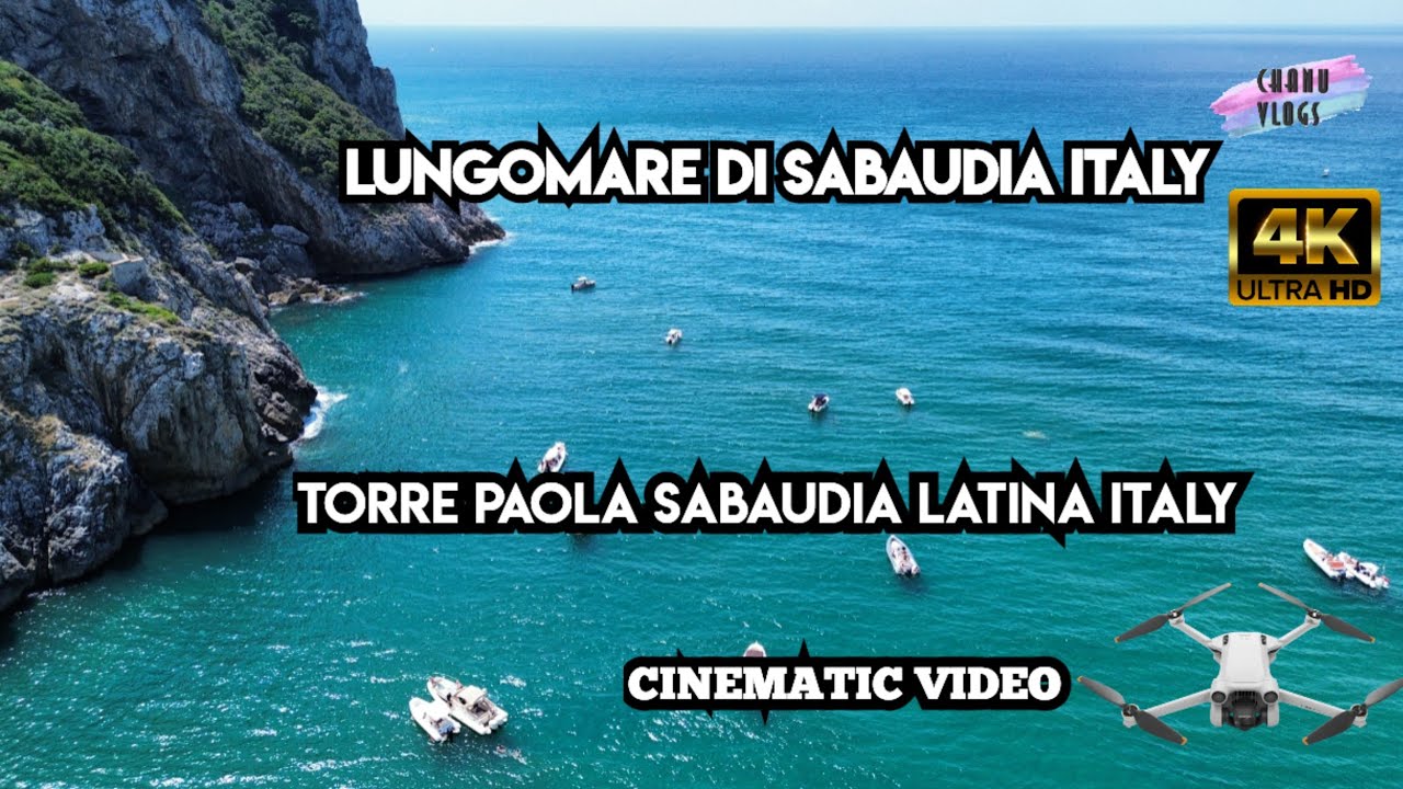 lungomare di sabaudia || torre paola latina  || italy || @chanuvlogs4167