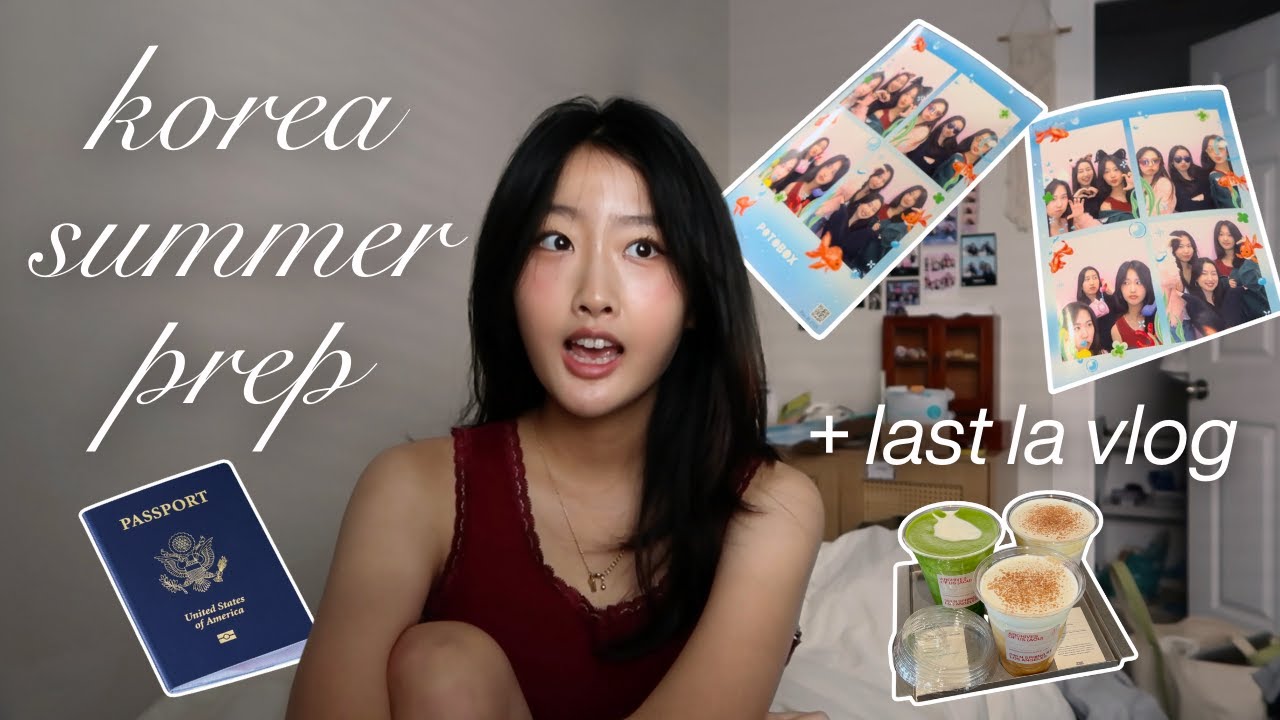 prepare with me for my internship in korea! packing, cleaning, last days in la 🐣·˚ ༘