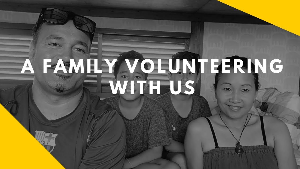 A Family Volunteering in Thabarwa
