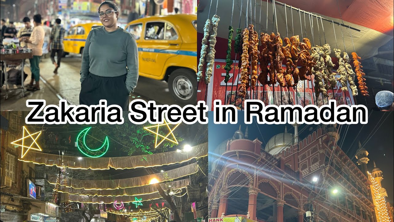 Zakaria Street Kolkata❤️2026. Ramadan special must try street food Kolkata🥰. Nakhoda Masjid Kolkata🌹