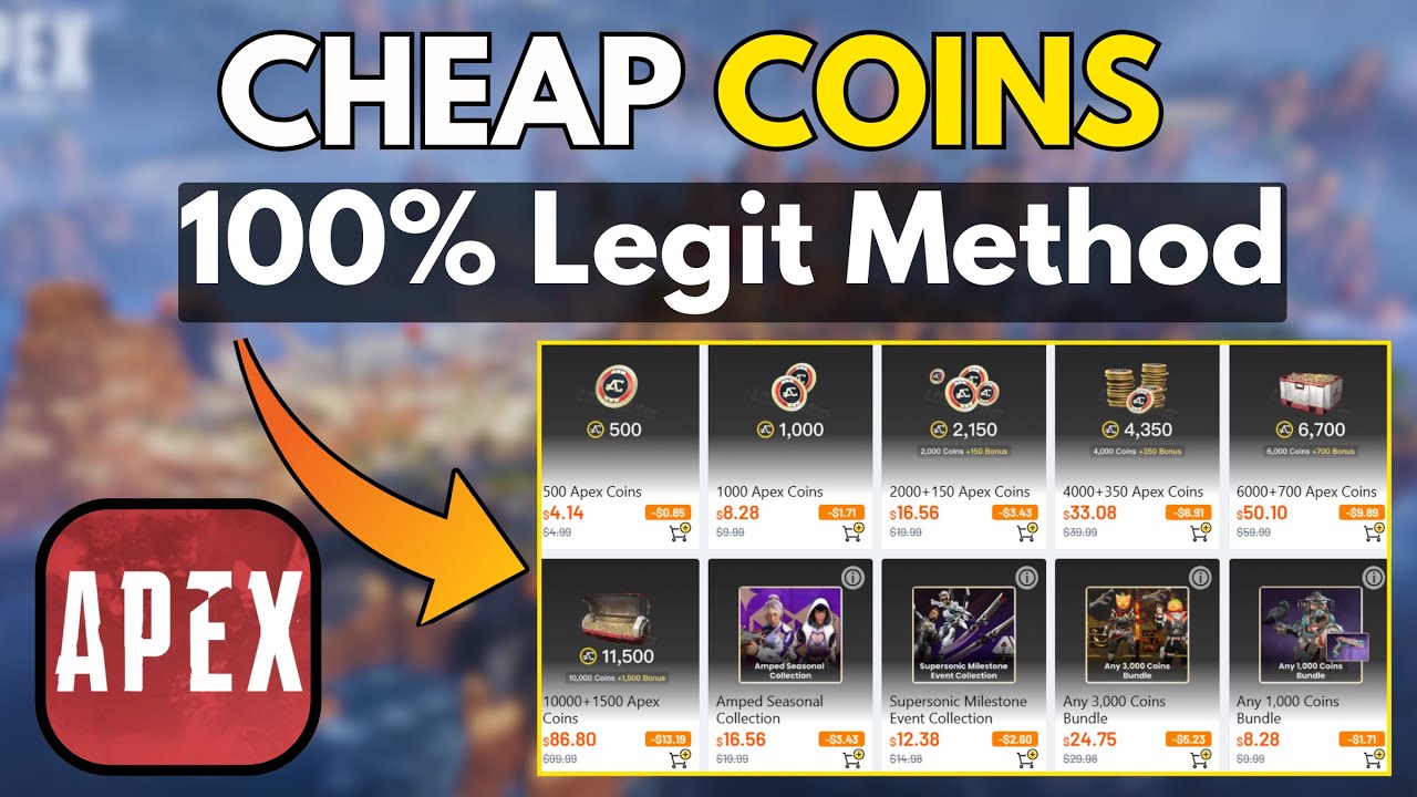 The Cheapest Way to buy Apex Legends Coins  [100% LEGIT]