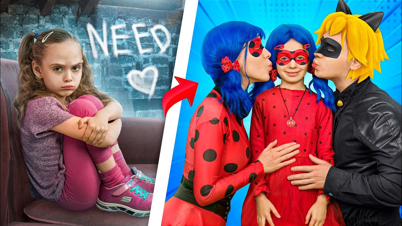 Fui Adotada por Ladybug e Cat Noir / Como se Tornar Ladybug na vida real
