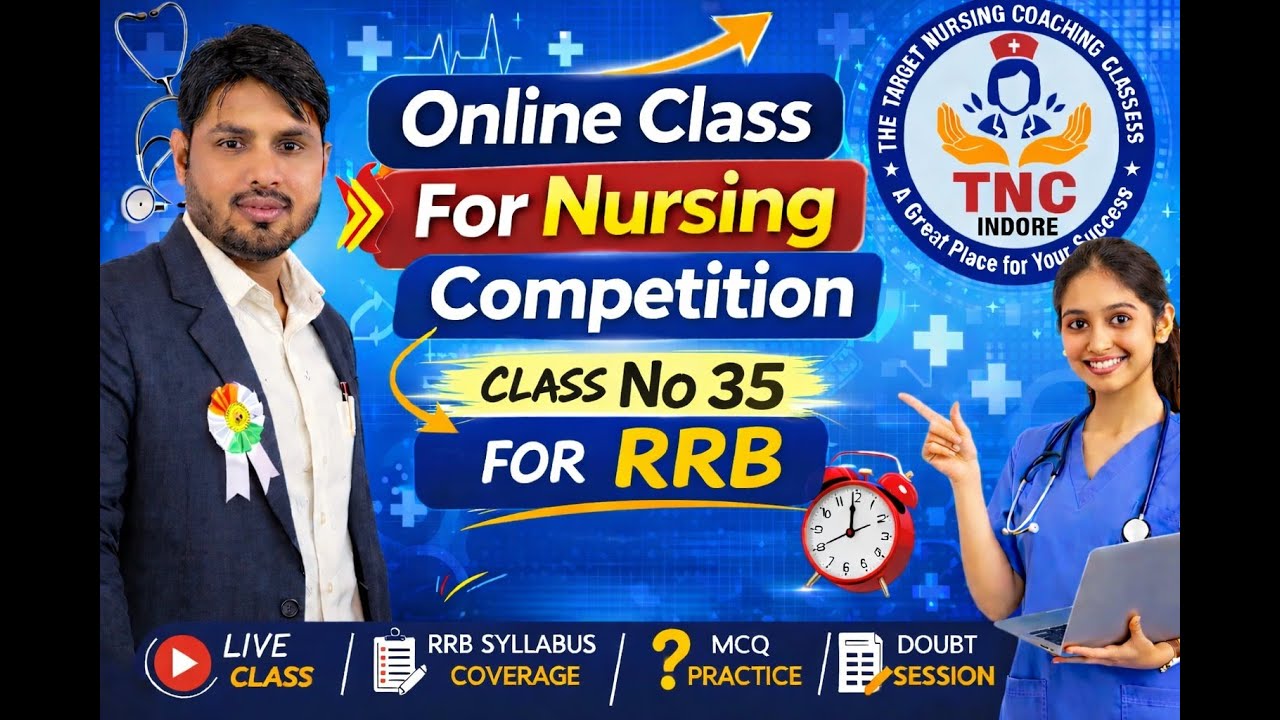 CLASS BY  NORCET.RRB.CHO.STAFF NURSE.GROUP 5