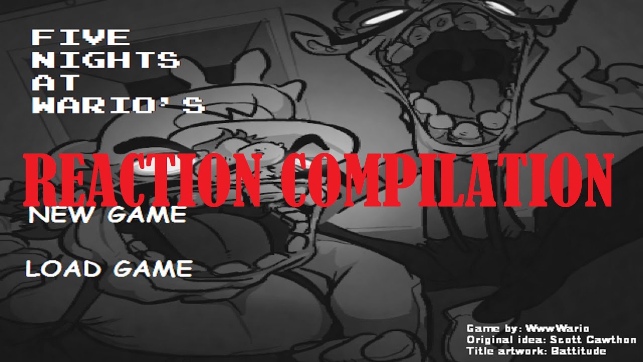 Players react to Five Nights at Wario's INTRO + FIRST JUMPSCARE