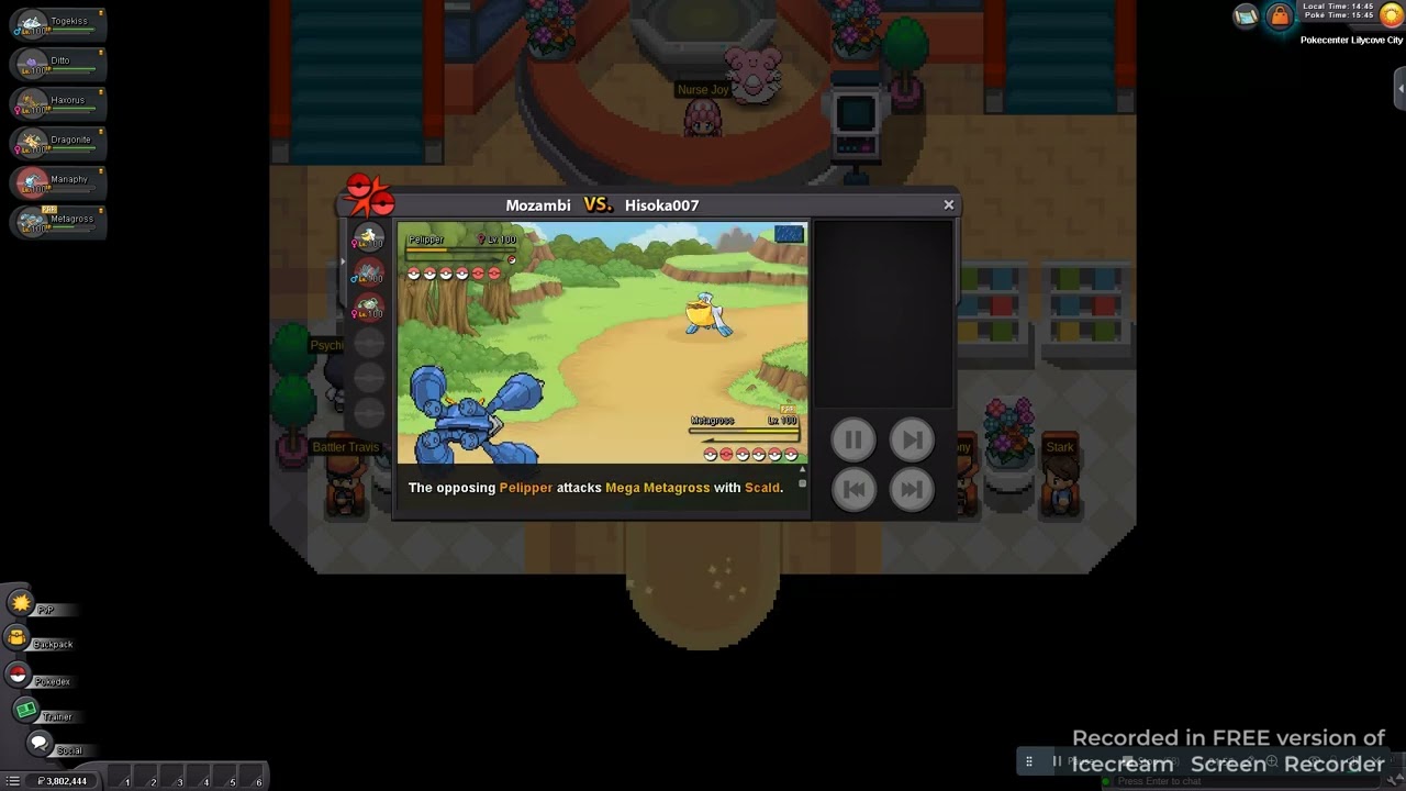 Pokemon Revolution Online PVP Mozambi vs Hisoka007