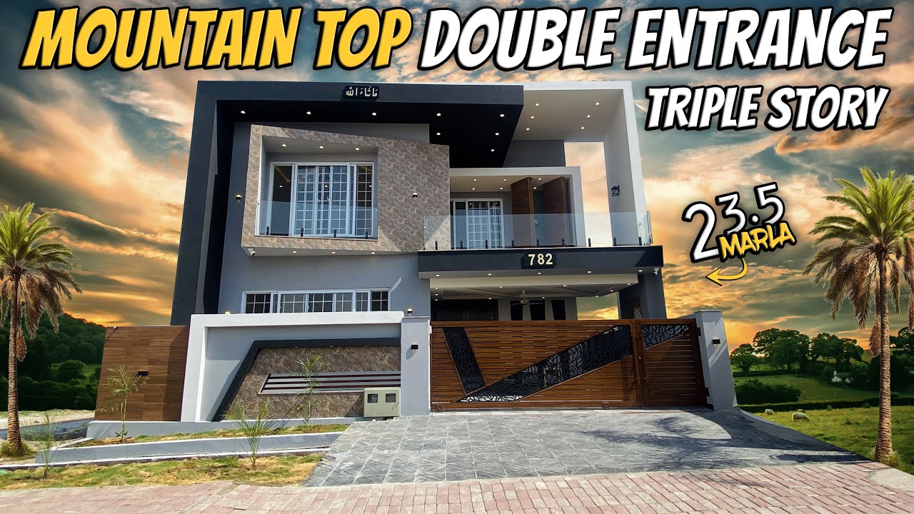 23.5 Marla (DOUBLE ENTRANCE - TRIPLE STORY) Top Heighted House For Sale In Bahria Town Rawalpindi