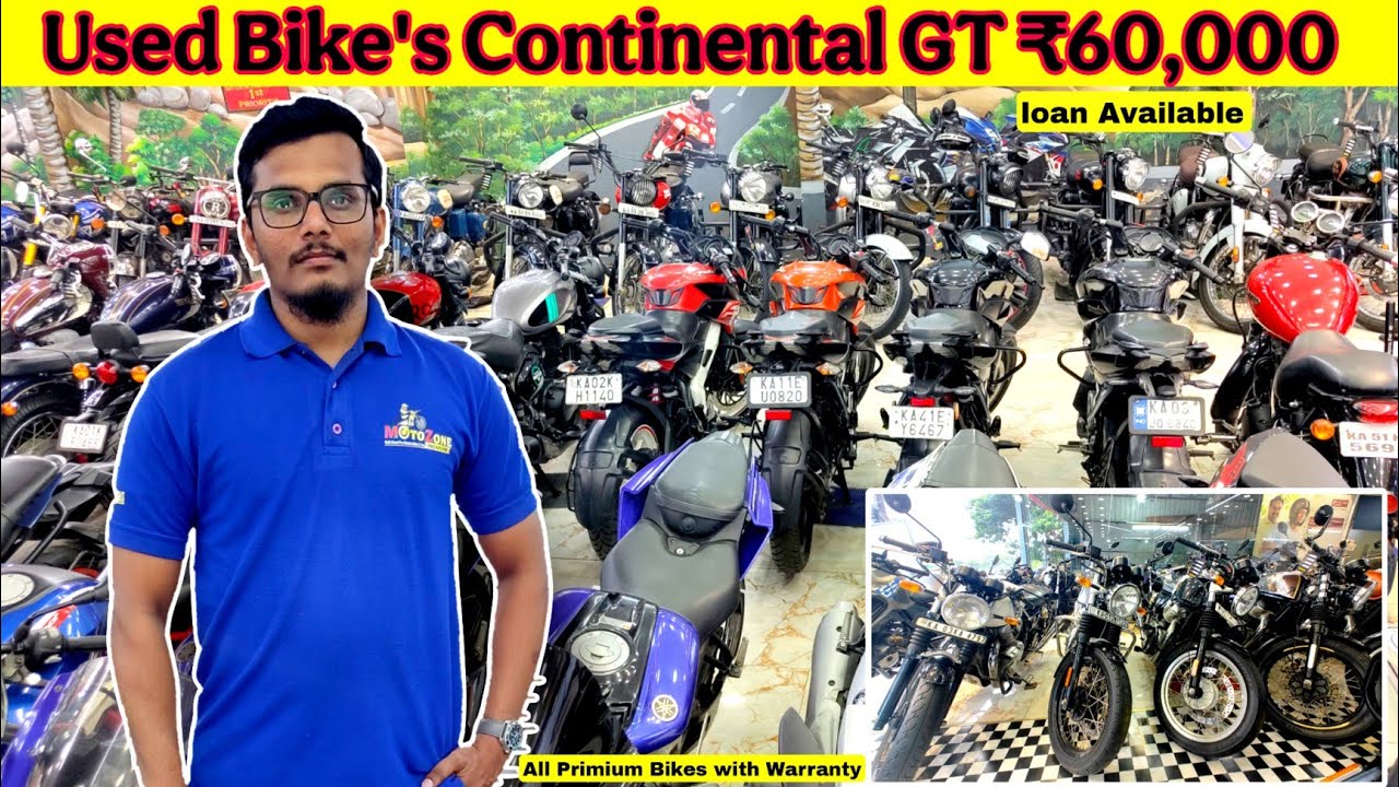 ₹60,000 Royal Enfield GT | Used Bike's In Bangalore | Moto Zone Primium | 
