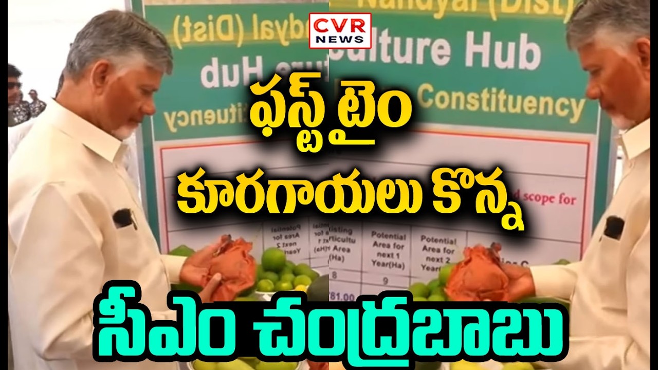 ఫస్ట్ టైం కూరగాయలు కొన్న సీఎం చంద్రబాబు | CM Chandrababu Naidu bought vegetables | CVR NEWS