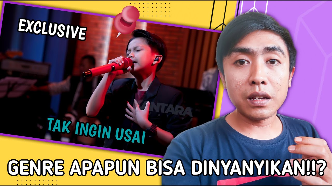 MENAKJUBKAN ‼️ REAKSI FAREL PRAYOGA NYANYI LAGU TAK INGIN USAI (KANTARA CREATIVE)