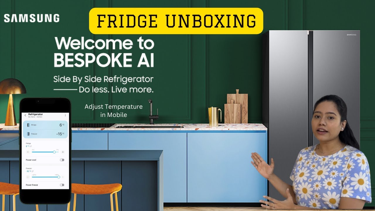 Amazing Feature of Samsung 653L Bespoke Convertible Side By Side Refrigerator | AI Enabled#unboxing