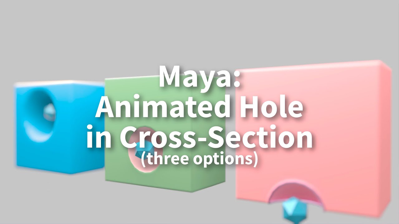 Maya: animating a hole in a cross-section