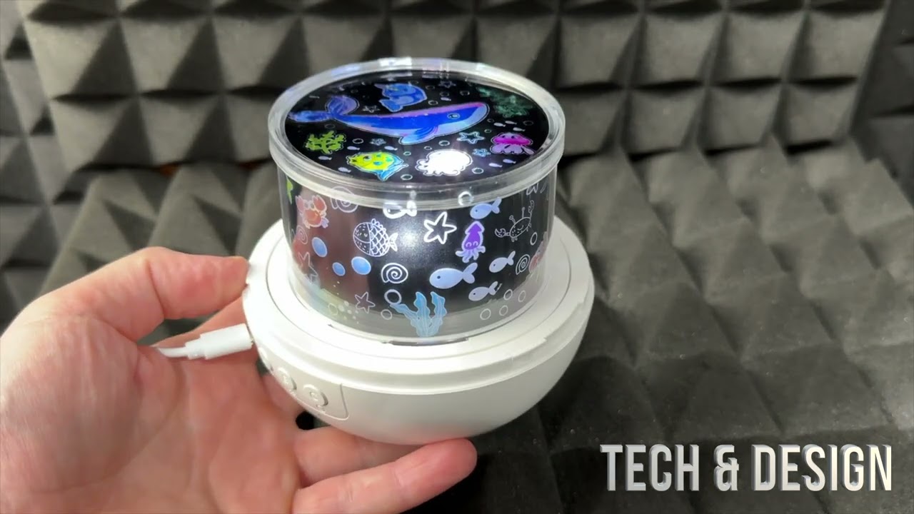 21 Sets Films Kids Night Light Projector,360° Rotating Nebula Planetarium Projector Unboxing