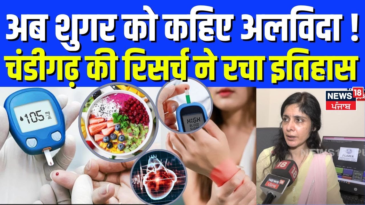 Chandigarh News | अब शुगर को कहिए अलविदा ! चंडीगढ़ की रिसर्च ने रचा इतिहास | Diabetes | N18V