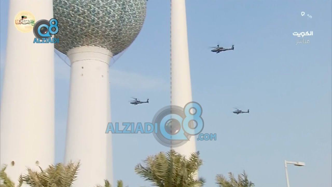 شاهد العرض العسكري للقوات الجوية في شارع الخليج العربي بمناسبة العيد الوطني 25-2-2022