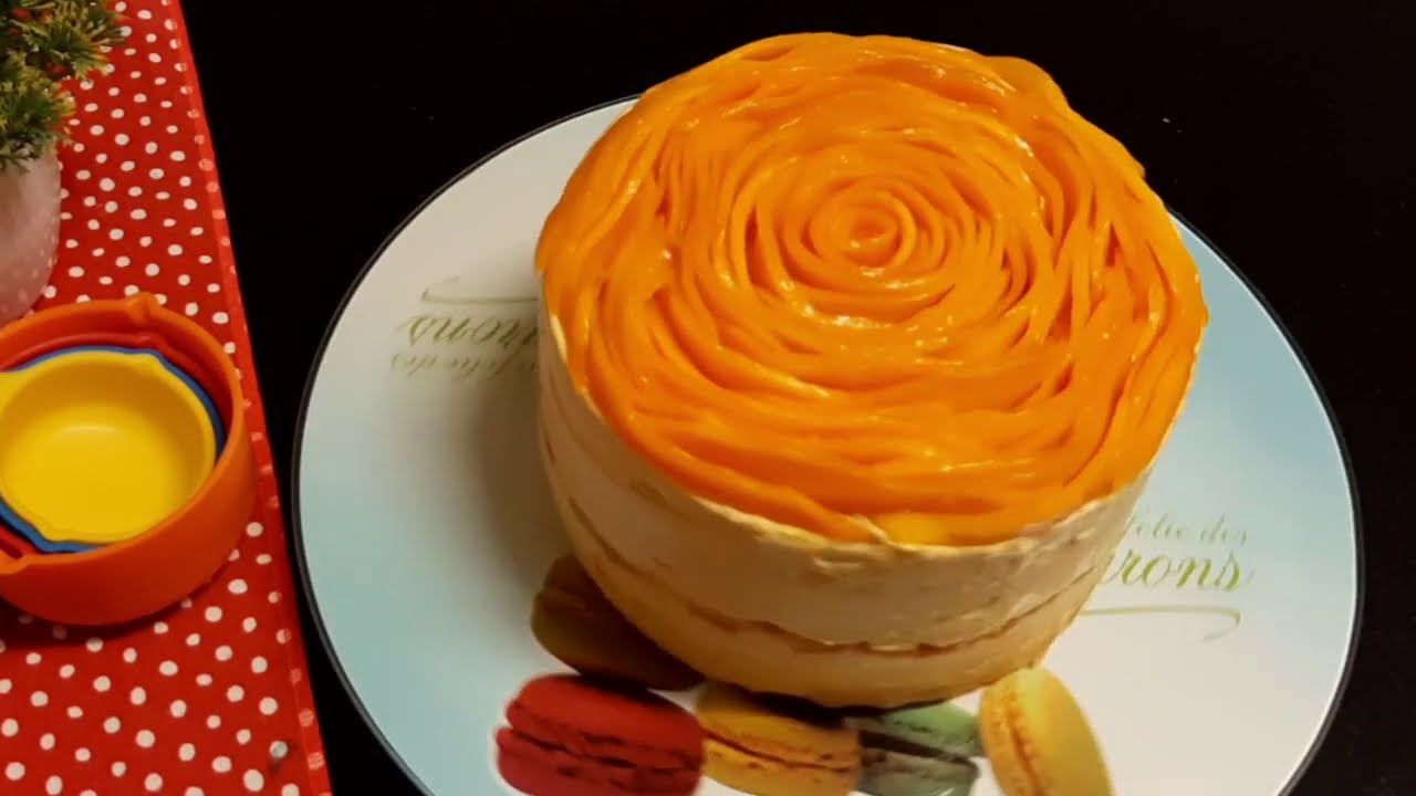 Mango Mousse Cake | The Cooking Block