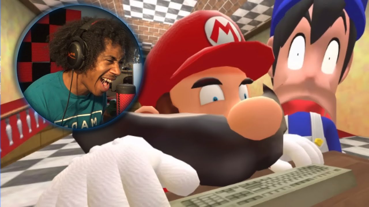 SMG4 GONNA PLAY THIS GAME ALL NIGHT! | Mario & SMG4 play Slendytubbies | (Skylight Reacts)