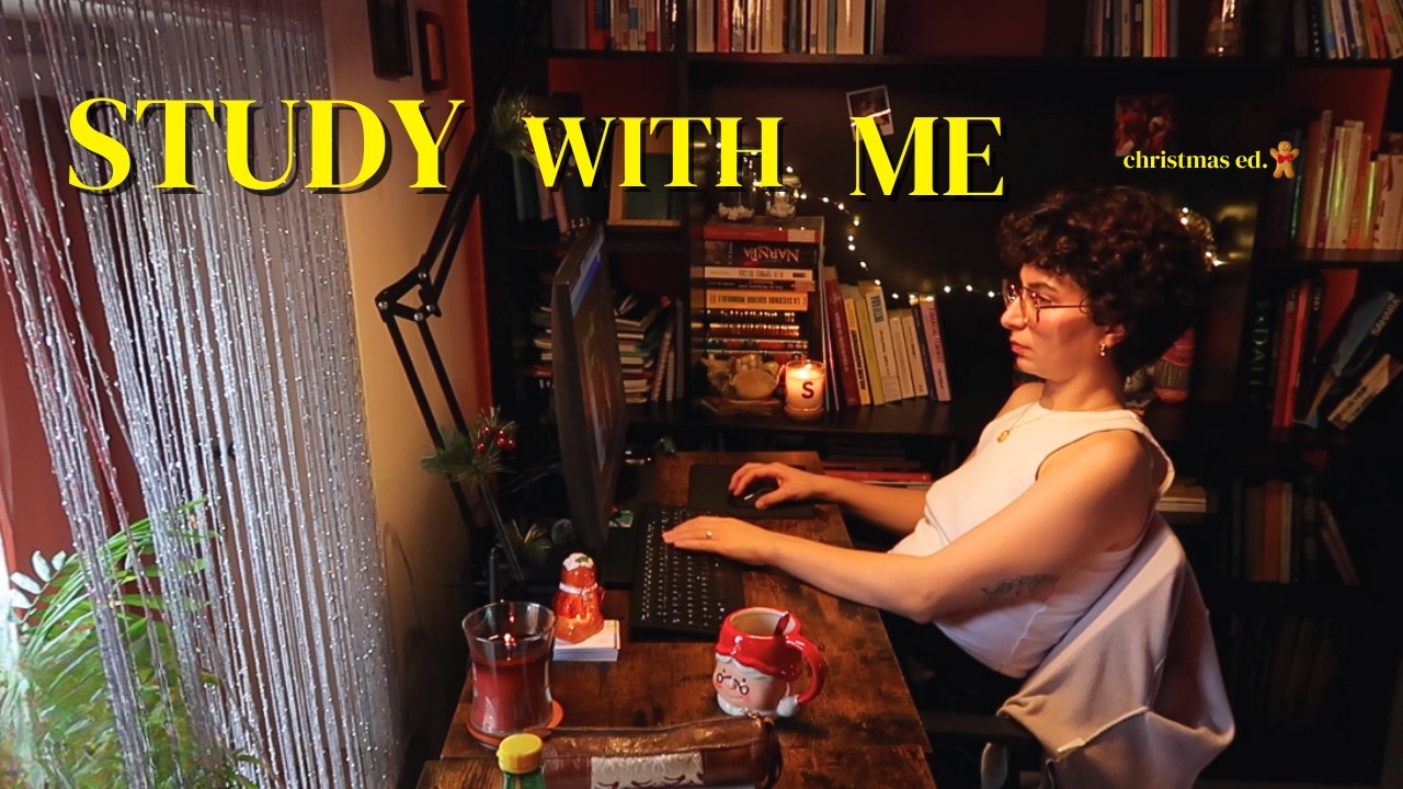 2H30 christmas study/work session | cozy pomodoro focus session (#115)