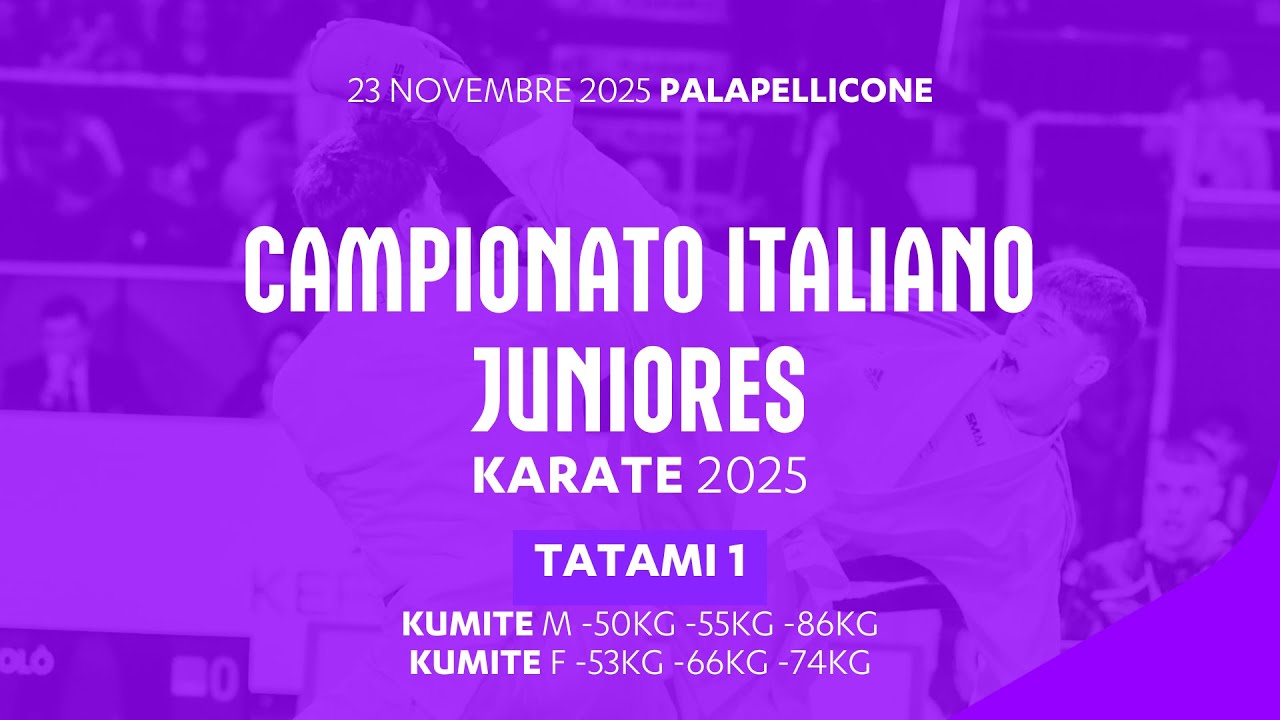 🥋 Karate 👉 Campionato Italiano Juniores #kumite 2025 ➡️ Tatami1 🟢 Day3