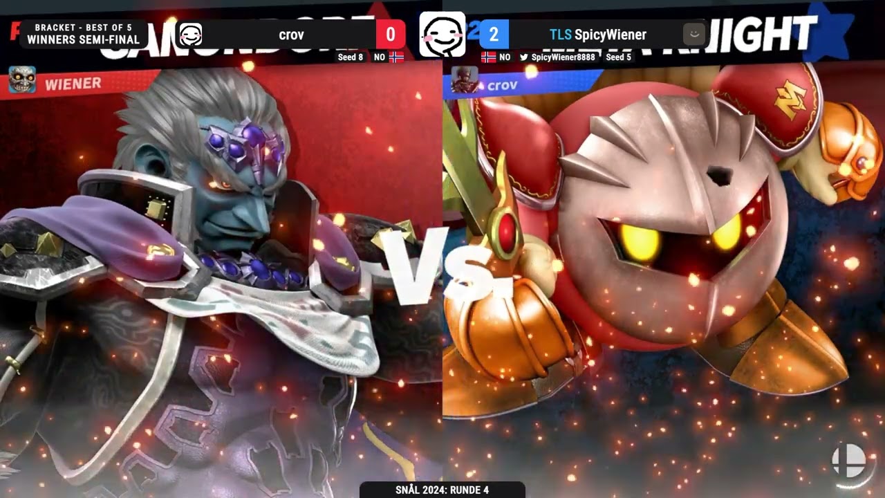 SNÅL 2024: Runde 4 - SpicyWiener (Ganondorf) vs. crov (Meta Knight)