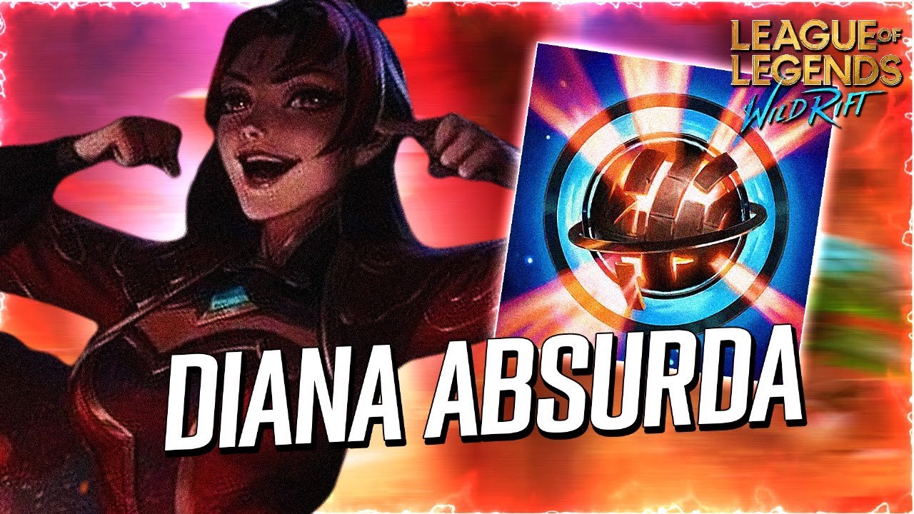 DE MAIN EU NÃO PERCO, DIANA É ABSURDA! LOL WILD RIFT